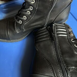Rampage black combat boots woman’s 7